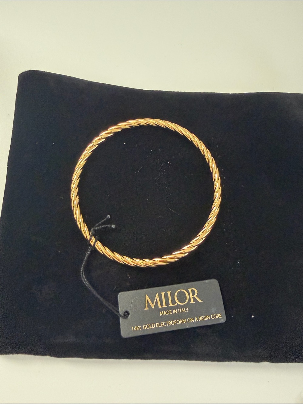Milor Twisted Rope 14k Gold-Tone Bracelet
